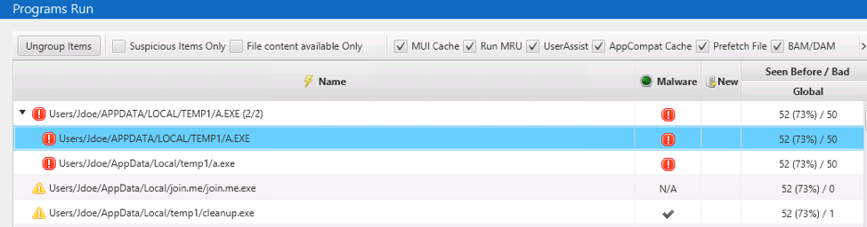 Incident Response User Activity Analysis with Cyber Triage 13