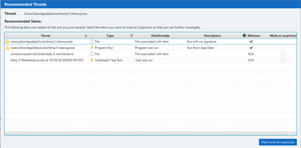 Incident response recommendation engine 2