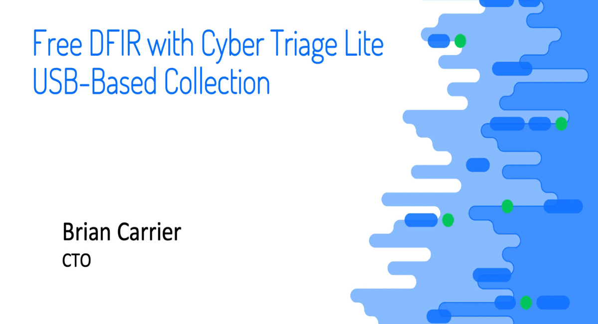 Cyber Triage Lite - Free DFIR Tool part 1-USB Collection Data
