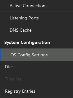 Reviewing OS Configuration Settings
